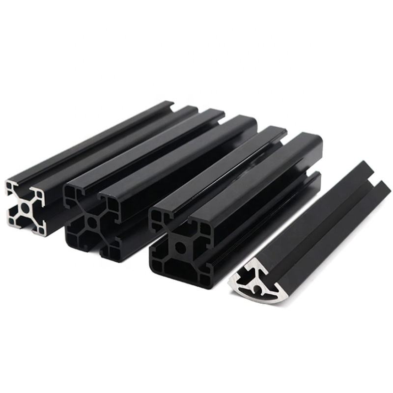 PAIDU Black Anodized 6063 T6 T5 Industrial Aluminum Frame Profile
